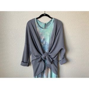 Long Sleeve Button Down Top/Cardigan Sweater